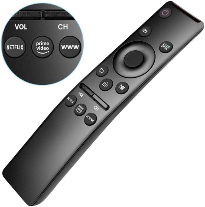 Controle Remoto para Smart TVs 4K com Botões de Atalho de Streaming - Compatível com Modelos Samsung
