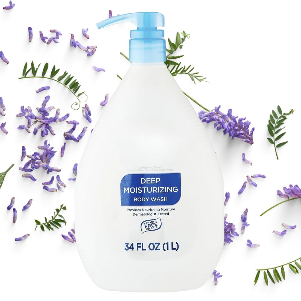 Deep Moisturizing Body Wash 34 fl oz Gentle Cleanser with Nourishing Formula Deep Moisture Hydrating for Dry Sensitive