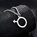 Medsor Male Symbol Necklace for Men Stainless Steel Male Pendant