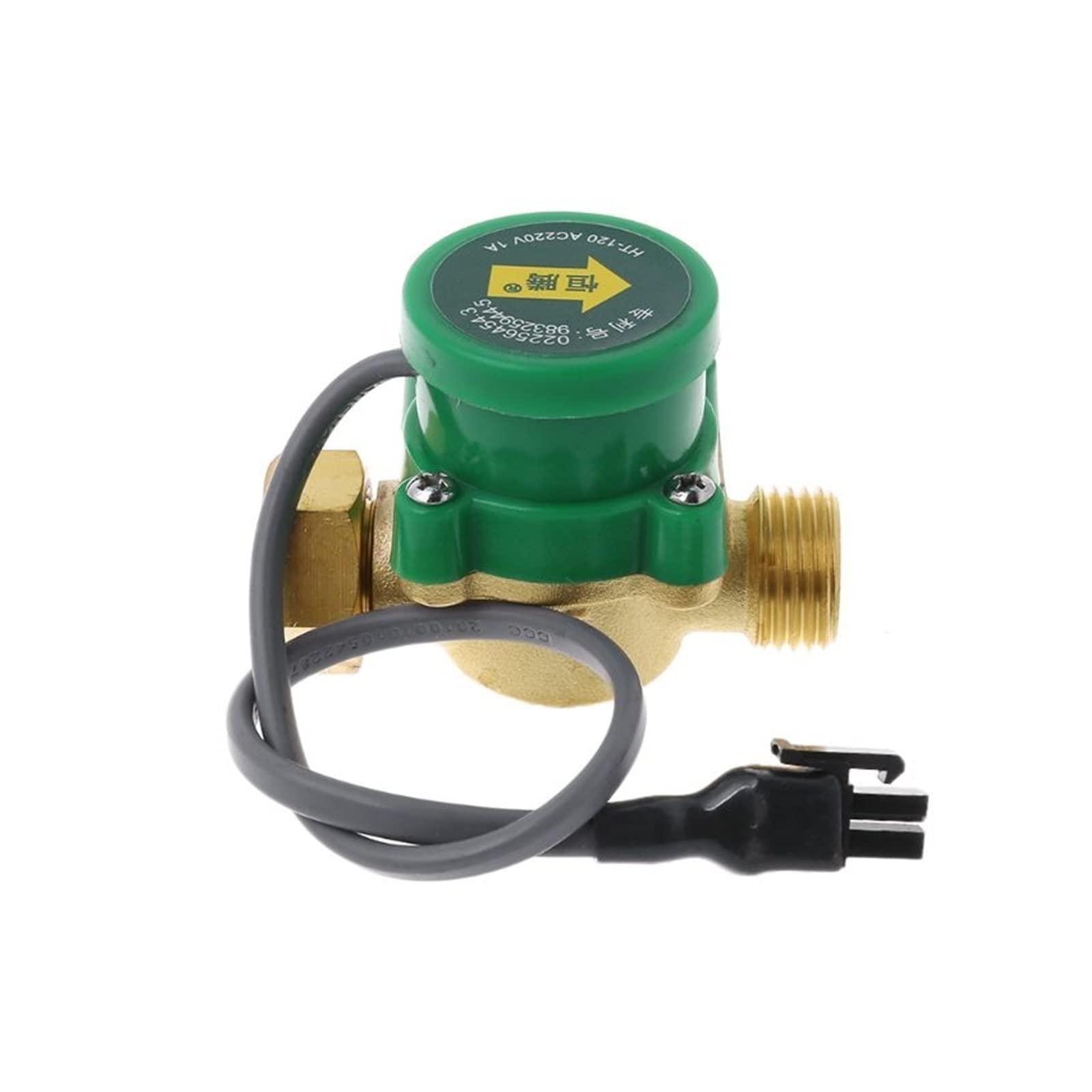 Pigene Adjustable Small Submersible Pump Ht-120 Water Pump Flow Switch G1/2 Thread Water Circulation Pump Flow Sensor Switch Cold/Hot Water 1.5A A5yd