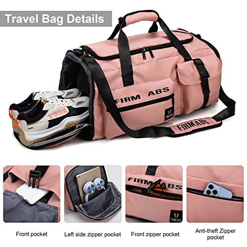 Suweir Reisetasche Groß Damen Herren 65L Sporttasche mit Schuhfach und Nass-Trockenfach Large Capacity Travel Bag… – Bild 5