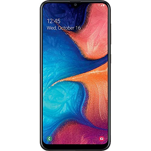 Total Wireless Samsung Galaxy A20 4G LTE Prepaid Smartphone (Locked) - Black - 32GB - Sim Card Included - CDMA (Renewed)