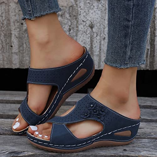 Sandals For Women Casual Summer Womens Sandals Dressy Summer Hollow Out Vintage Wedge Sandal Gladiator Outdoor Shoes #TOP1