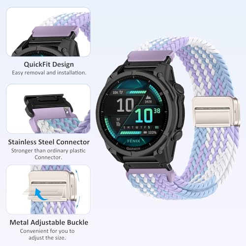Correa trenzada 20mm para reloj Garmin Fenix 8 y otros miniatura 2
