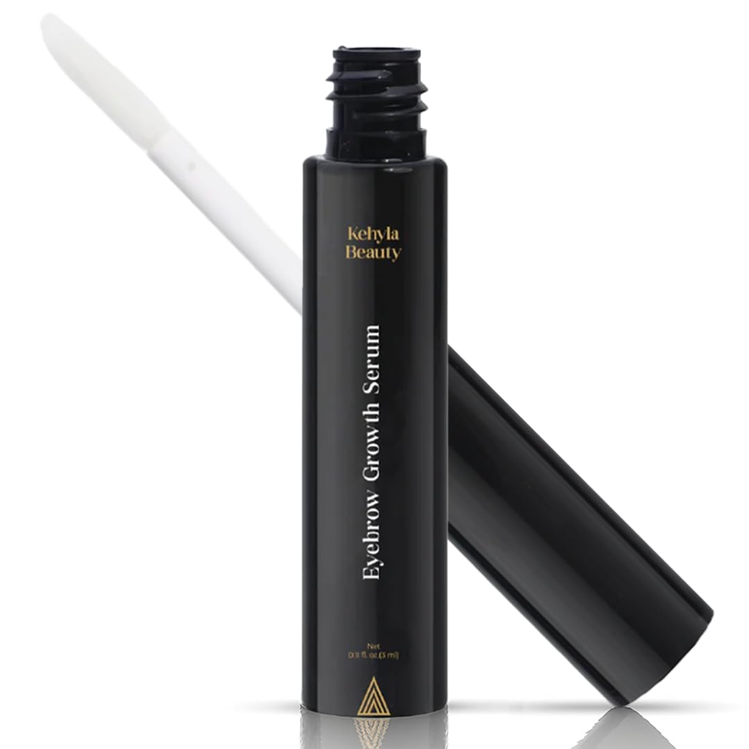 Kehyla Beauty™ Eyebrow Growth Serum – Biotin, Peptides & Hyaluronic Acid – Nourishing, Hydrating Formula for Fuller, Thicker & Healthier Brows – Hypoallergenic, Vegan & Gentle for Daily Use, 5ml