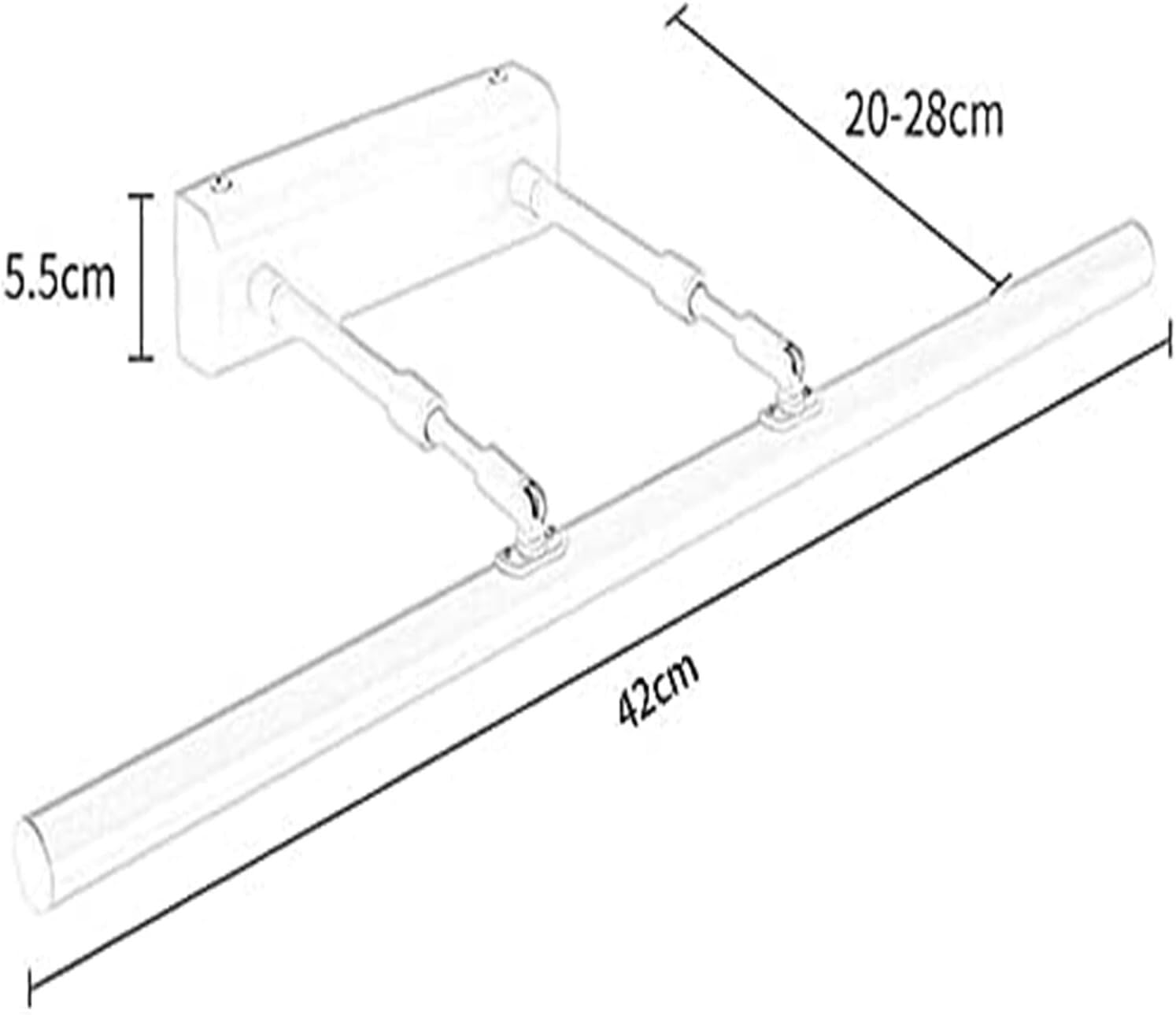 Lampe Murale d'éclairage LED pour Salle de Bain, éclairage de Miroir 9 W, Lampe Murale d'intérieur, Lampes télescopiques pour Miroir de Toilette, éclairage Design de Luxe