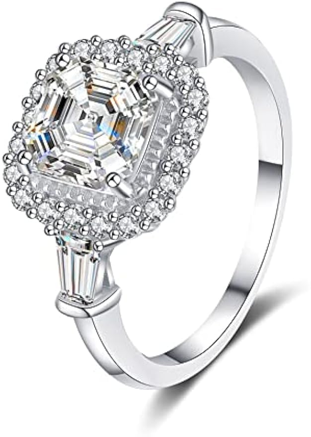 Bague moissanite 2 carats le cadeau de fiançailles inoubliable pour elle