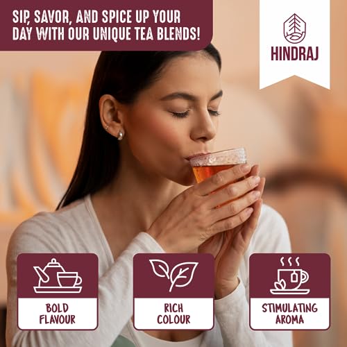 Image of Hindraj Queen of Spices Elaichi Masala Tea Loose Leaves 360 g (2 180 g) Strong Cardamom Chai Flavor, Caffeine-Free Ideal for Cold & Cough, 100% Natural Masala Blend