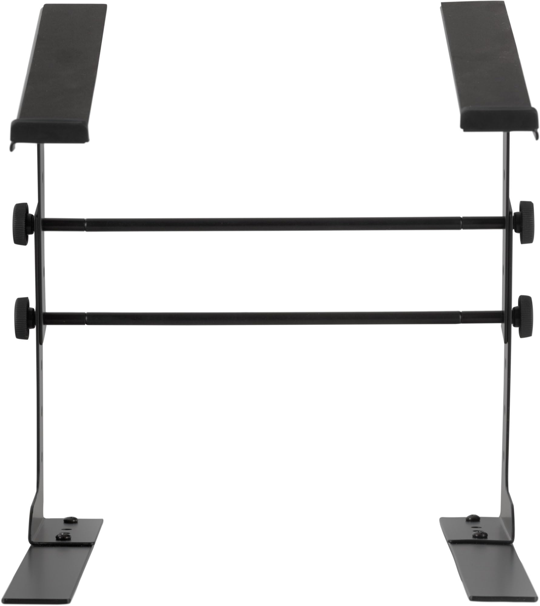Pronomic LS-110 Supporto Laptop DJ Notebook Stand (Regolabile in Altezza, incl. morsetti di fissaggio, ideale per DJ e musicisti, materiale: acciaio) Nero