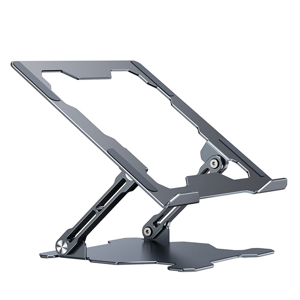 Supporto per laptop in alluminio, supporto ergonomico regolabile per computer portatile inferiore a 17 pollici, altezza regolabile per computer portatile ergonomico