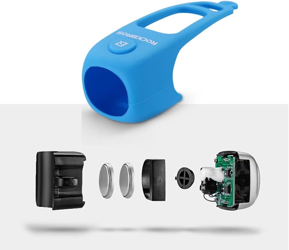 Lixada Electric Bicycle Bell Horn Rainproof MTB Bicycle Handlebar Bell Silica Gel Shell Ring Saving Bell Bicycle Accessory