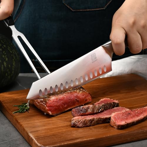 HAOCHUYI 3-Piece Professional Chef Knife Set - Ultra-Sharp Kitchen Knives with Ergonomic Steel Handle, Ideal for Home, Outdoor, Camping, BBQ, and Gifts for Men - Image 6