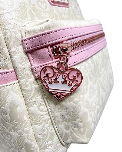 Loungefly Disney Princesses Damask Debossed Womens Double Strap Shoulder Bag Purse4