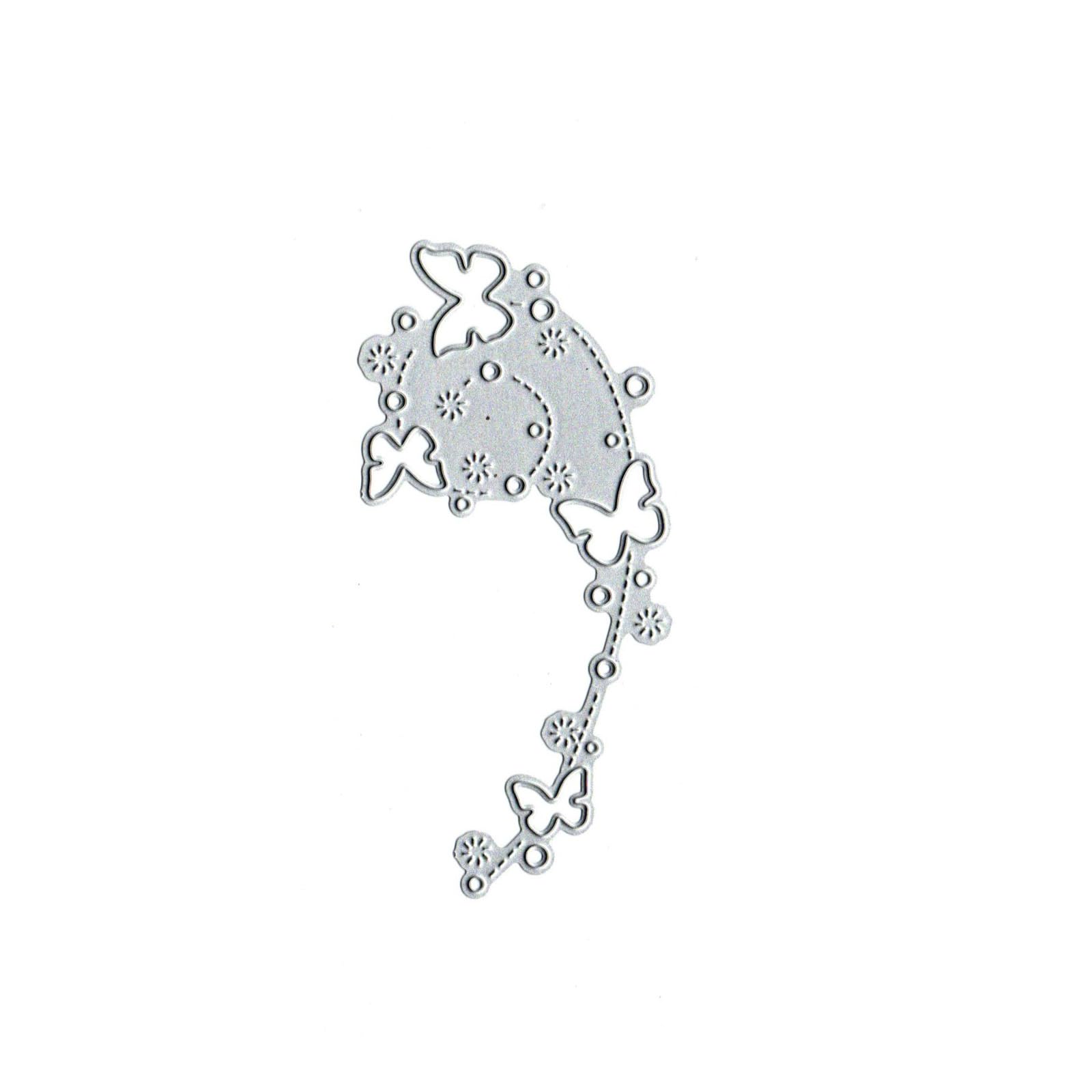 LOTS OF BUTTERFLY METAL DIE CUTS for CARD MAKING CHRISTMAS DECORATIVE EMBOSSED PAPER CRAFT, silver - Image 2