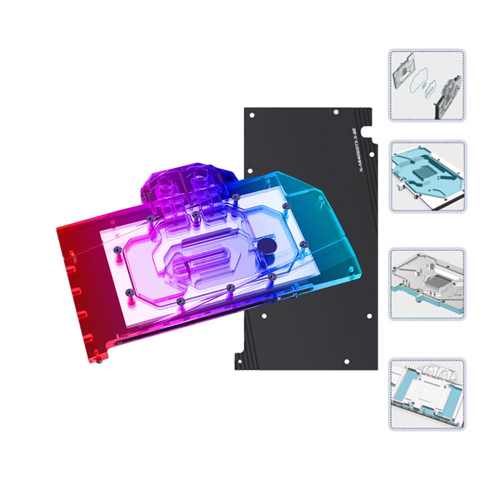Amazon.com: GPU Waterblock - for Asus TX RTX 4060 Ti O8G Gaming