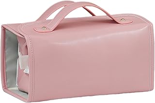 化粧バッグ レザー トイレタリー バッグ 4 つの取り外し可能なコンパートメント付きで、整理とトイレタリーを収納可能 取り外し可能なオーガナイザー