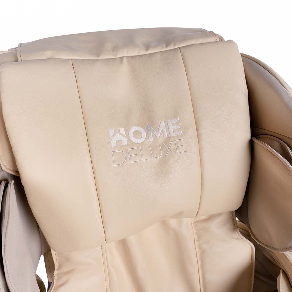Home Deluxe - Massagesessel SUENO Beige - inkl. komplettem Zubehör I Massagestuhl Relaxsessel mit Wärmefunktion