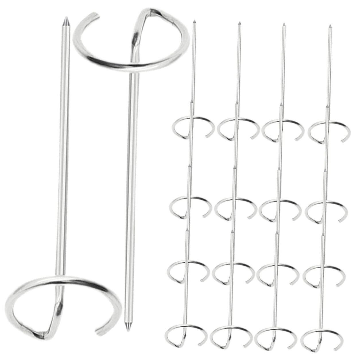 INOOMP 40pezzi Spiedini Inossidabile Per Friggitrice Ad Aria Spiedini Riutilizzabili Per Bbq e Grigliate Accessorio Verticale Per Cottura Uniforme Di Pesce e Verdure