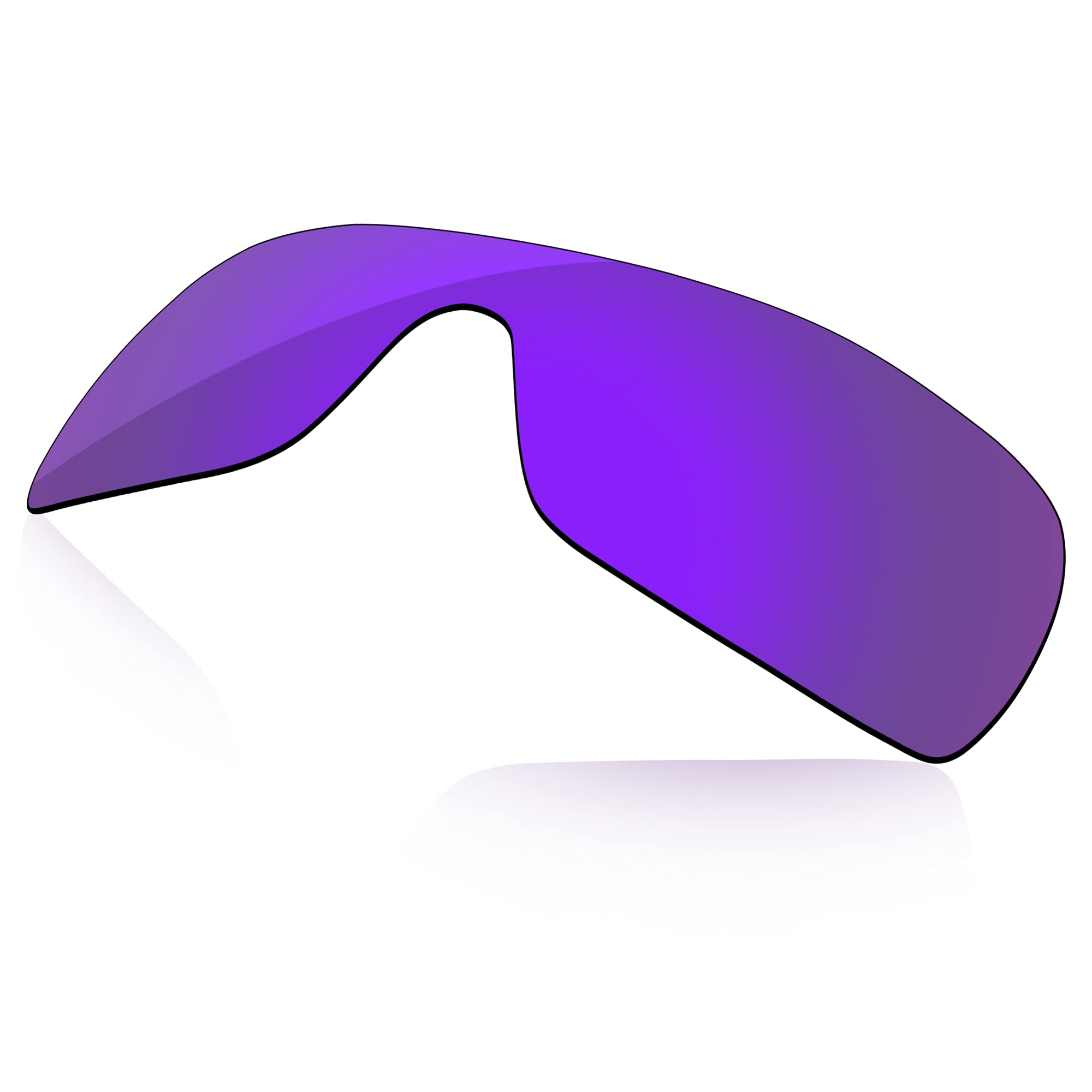 Lenzreborn Men's Grape Violet - Polarized Mirrored Polarized Lens Replacet For Oakley Batwolf Oo9101 Sunglass