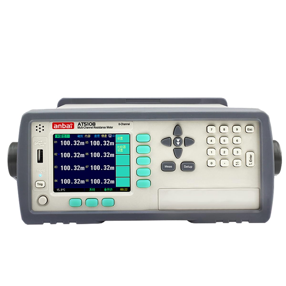 Resistance Meter Multi-Channel DC Resistance Tester 20 Channels for Equipment Factory, 1 ? ?~30k ?, Accuracy 0.05%