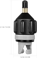 Vista 6 de Adaptador de bomba SUP para barco inflable Schrader estándar Adaptador de válvula de aire convencional Adaptador de válvula de aire Accesorio