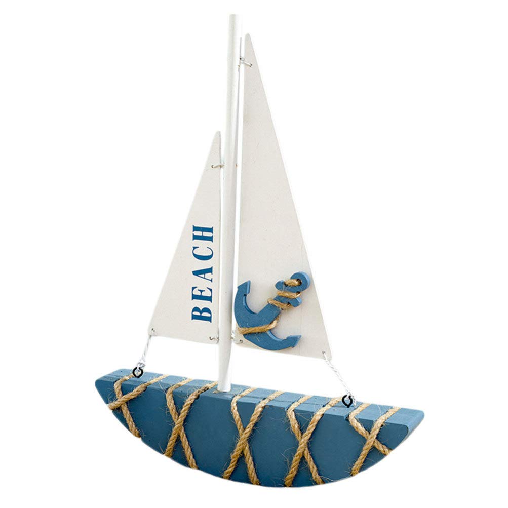 VOSAREA Ornement Nautique Bois Modèle De Voilier De Bureau Décoration