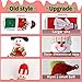 OurWarm Christmas Refrigerator Handle Covers Set of 4, Christmas Kitchen Decor Snowman Fridge Door Handle Cover Appliance Handle Covers for Christmas Decorations