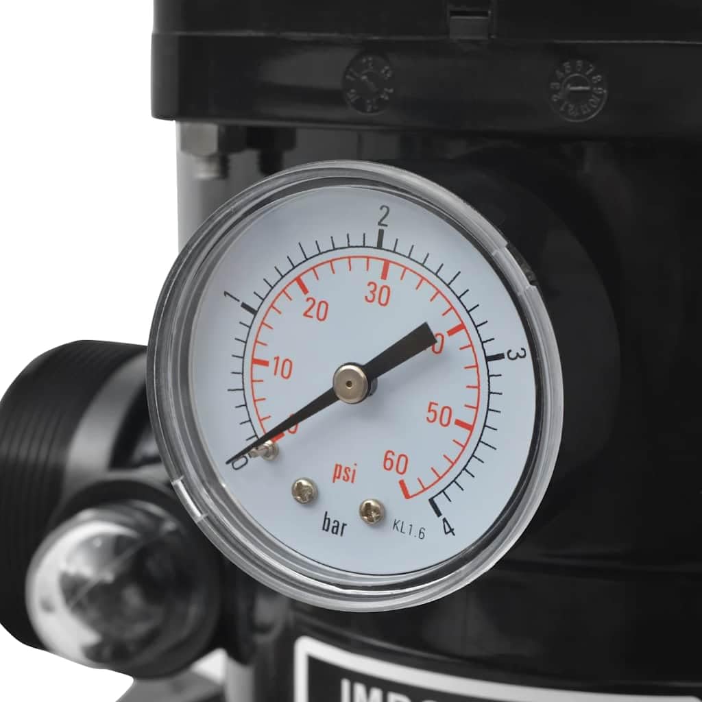Impianto filtrante a sabbia, 460 mm, per piscine fino a 9 m³/h, valvola a 6 vie, valvola riutilizzabile, caldaia filtrante per piscina, filtro a sabbia