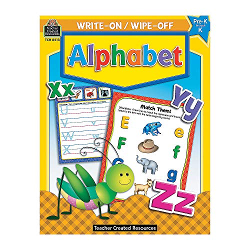 Fun Express Alphabet Write-On Wipe-Off Book - Educational - 1 Piece