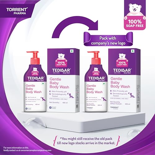 Image of Tedibar Rich Moisturising Baby Body Wash 400ml with Skin Friendly PH