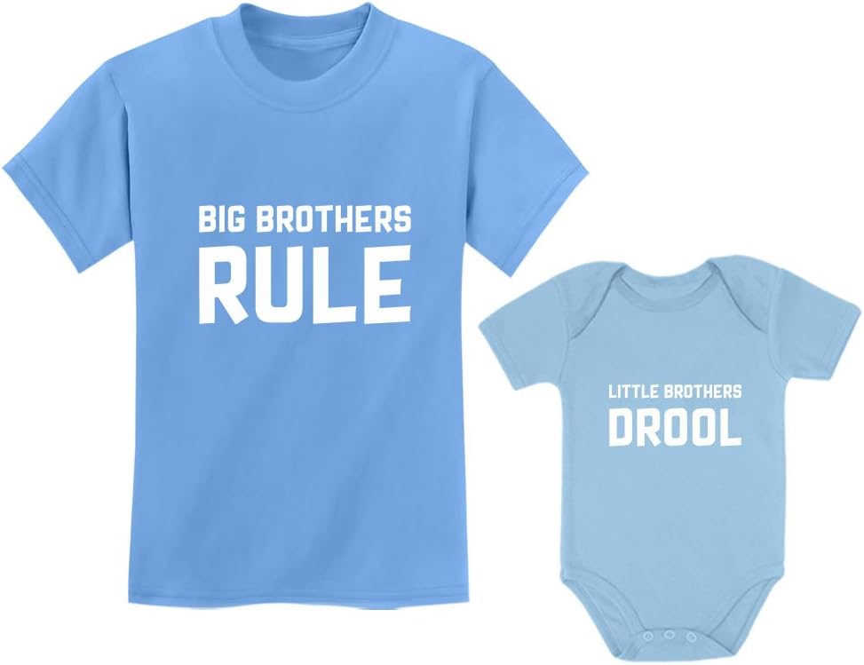 Tstars Funny Big Brother Shirt Little Brothers Matching Outfits Boys Sibling Shirts