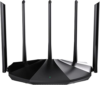 Tenda WiFi 6 Router for Home, AX1500 Dual Band Gigabit Router for Wireless Internet, Long Range Coverage with 5 * 6dBi High-Gain Antennas, 4 Gigabit Ports, Support WPA3, IPv6, Parental ControlRX2Pro