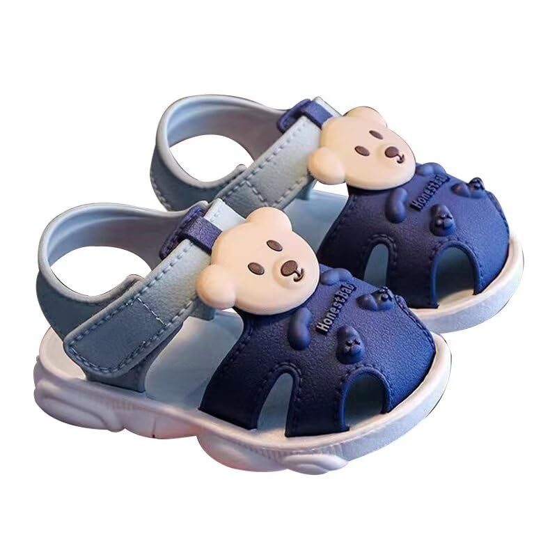 Zonkacen Baby Boy Girl Anti Slip Lightweight Soft Summer Outdoor Shoes for Walking Running Sport Beach Aqua Wading Street Playing Holiday Blue 3 Infant