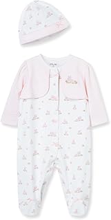 Clothes for Baby Girls' 100% Cotton Scratch-Free Tag Footie Sleeper, Preemie to 9 Months