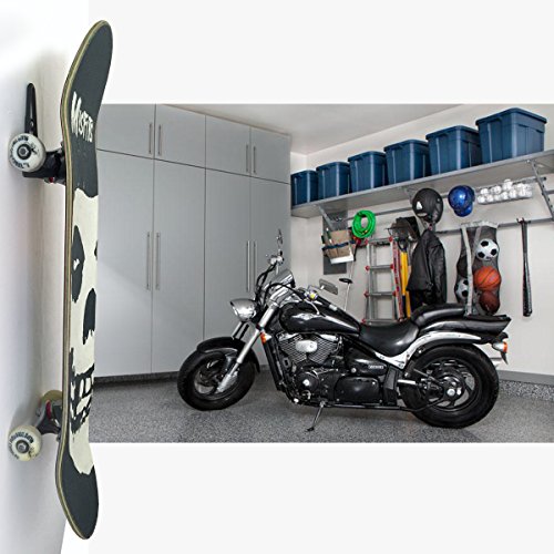 Grab & Go Skateboard Longboard Wall Hanger Storage Mount Rack #TOP3