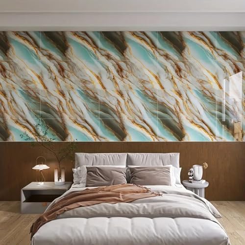 Image of WALLVEAR Marble PE Foam Wall Panel Sheet 60x60cm 4Sq.Ft | Wall Covering | 3mm Thickness | Water Resistant | Scratch Resistant | DIY Installation | Home Office Decor