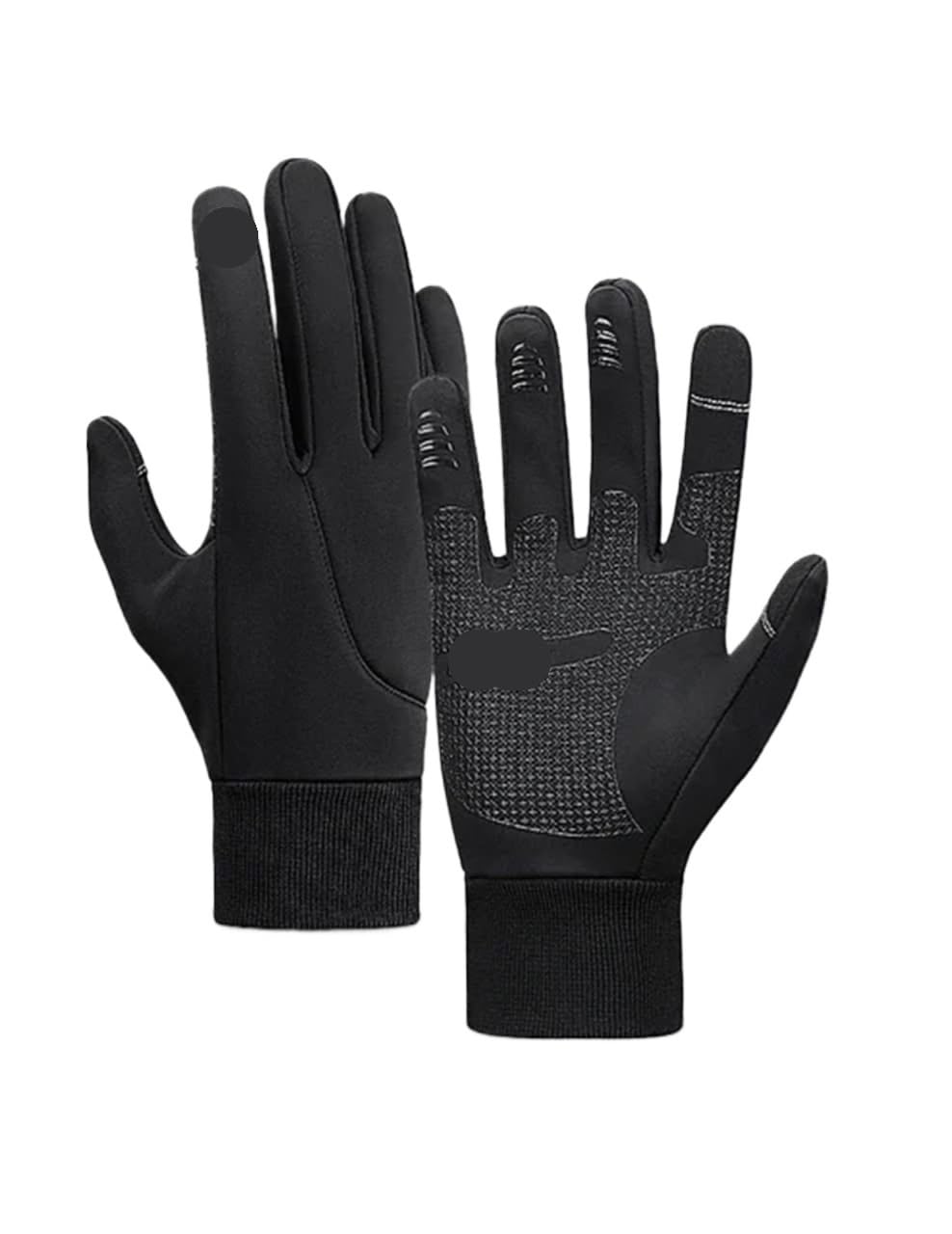 Winter Fahrradhandschuhe Winter Handschuhe Männer Radfahren Fahrrad Frauen Thermische Fleece Kalten Wind Wasserdichte Fahrrad Warme Outdoor Laufen Skifahren Fahrradhandschuhe Für Radfahren(Black 2,XL)