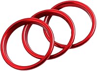 Vista 4 de Adorno de salida de ventilación de aire acondicionado de coche para Mazda MX-5 MX5 Mazda 2 CX-3 CX3 RF ND Accesorios de coche (Anillo interior rojo)