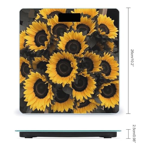 Báscula digital de baño con plataforma de vidrio templado miniatura 2