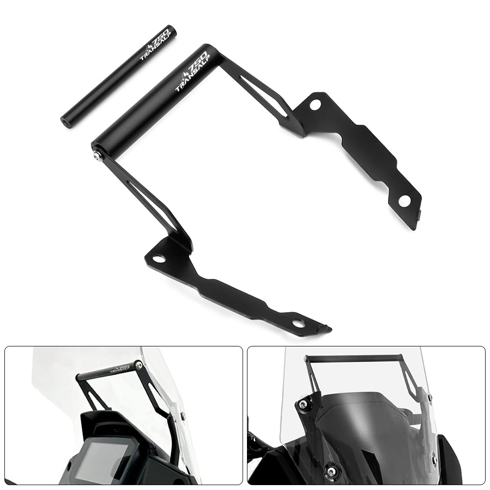 Supporti Moto per Navigatore,Telefono,Action Camera per Transalp XL 750 XL750 2023 2024 2025,Nero