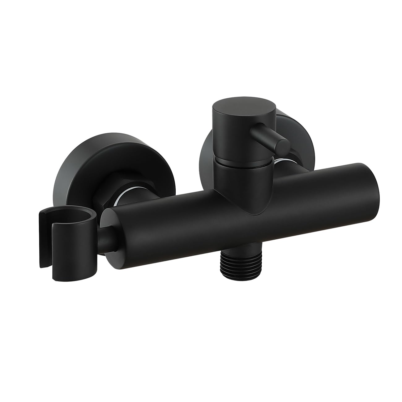 Ensemble mitigeur de bidet noir mat pour toilettes musulmanes chaud/froid avec kit de pulvérisateur Shattaf pour montage mural