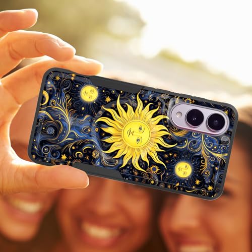 ZQLPLZR Magnetic for Galaxy S25 Edge Case,[Compatible with MagSafe] [Military Grade Drop Protection] Heavy Duty Shockproof Phone Case for Samsung Galaxy S25 Edge 2025,Sun Moon Stars - image 4