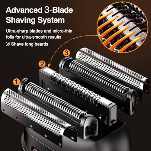 Dynooper MS-9703 Mini Electric Razor, Electric Shaver For Men,Upgraded Foil Shaver thumb #3