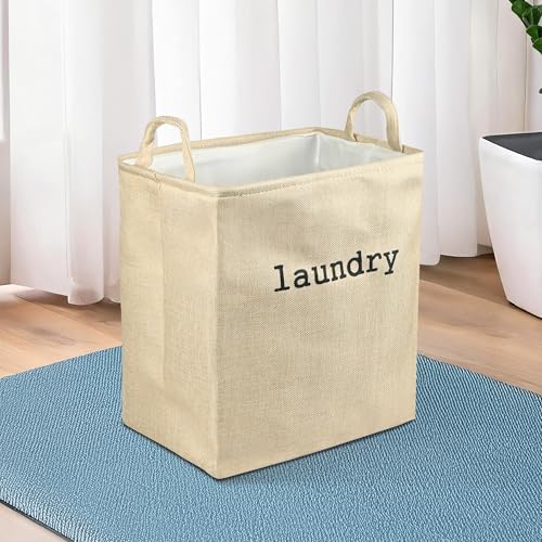 Kuber Industries 40 LTR Jute Laundry Basket for Cloth with Handle...