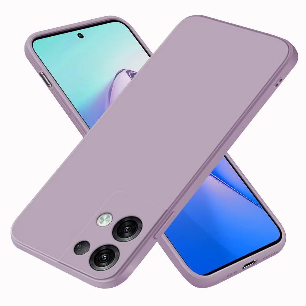 Yarxiawin Custodia per OPPO Reno 8 Pro 5g Silicone Rosa, Effetto Glitter per OPPO Reno 8 Pro Cover Trasparente Brillante Morbida Sottile Case Regalo per Donne (Viola
