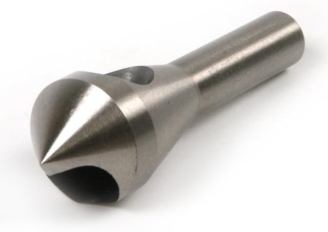 ATOPLEE Chamfer Countersink Deburring Drill Bit Set Crosshole Cutting Metal Tool (5-10mm, Silver)