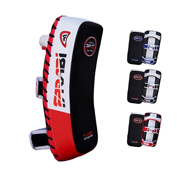 Farabi-Sports-Thai-pad-Kickboxing-Kick-pad-Kick-Training-Strike-Shield-MMA-Muay-Thai-Curved-X-1-Unit Thai pad, Kickboxing Kick pad, Kick Training Strike Shield MMA Muay Thai pad Curved (Single Item)