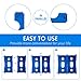 LEIFIDE 16 Pieces D Cell Battery Holder Series or Parallel Storage D Size Battery Case Physical Science Plastic D Battery Holder Box Container, Blue