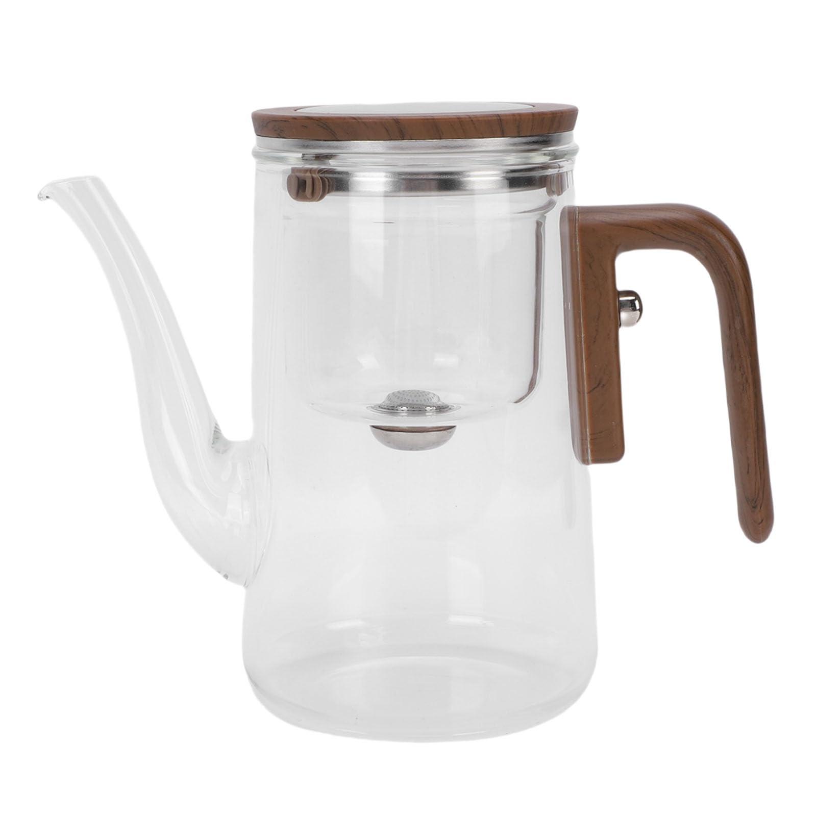 800-ml-Teekanne aus Glas mit Teesieb, Sieb und Deckel, Hitzebeständiger Teebereiter, Wassertrennung