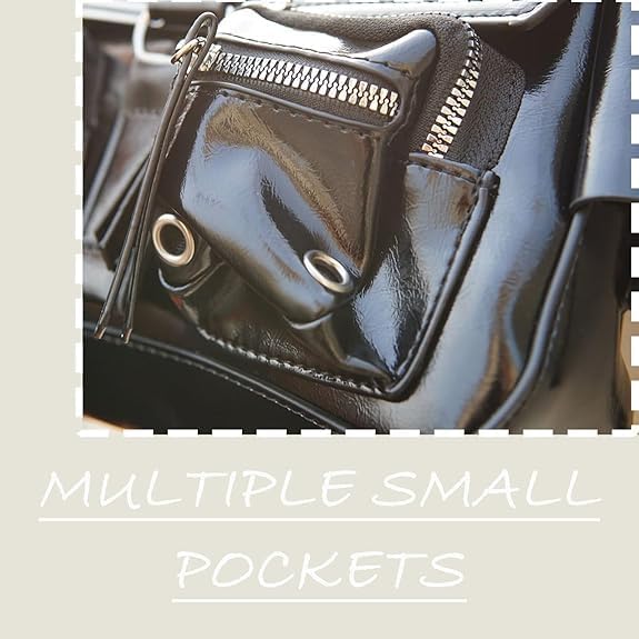 Small Shoulder Bag for Women, Black Y2K Shoulder Handbag with a Cute Halloween Pendant for Women Clutch Classic Retro Satchel Bag - Image 6